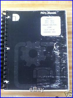 International IH Dresser TD7G TD8G 100G 125G Crawler Dozer Parts Book Manual