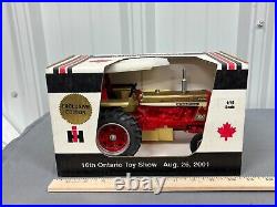 International IH Farmall 656 Gold Demonstrator 116 Scale Models Ontario MINT
