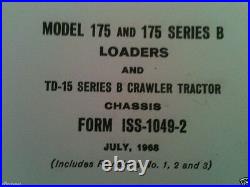 International TD15B Dozer Crawler Service Shop Manual IH Dresser Chassis 175B