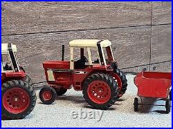 International harvester Livescale tractors with wagon. Farming, agriculture