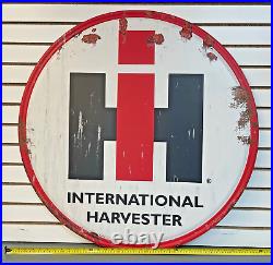 LARGE 36 International Harvester IH Logo Farming / Tractor Metal Sign 42080