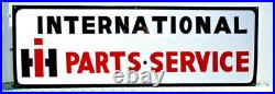 LG HAND PAINTED Metal INTERNATIONAL HARVESTER Parts Service IH SHOP TRACTOR SIGN