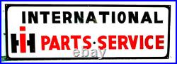 LG HAND PAINTED Metal INTERNATIONAL HARVESTER Parts Service IH SHOP TRACTOR SIGN
