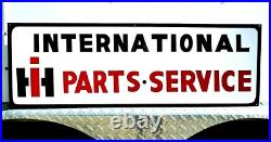 LG HAND PAINTED Metal INTERNATIONAL HARVESTER Parts Service IH SHOP TRACTOR SIGN
