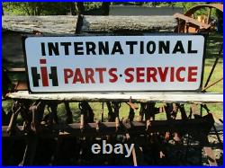 LG HAND PAINTED Metal INTERNATIONAL HARVESTER Parts Service IH SHOP TRACTOR SIGN