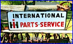 LG HAND PAINTED Metal INTERNATIONAL HARVESTER Parts Service IH SHOP TRACTOR SIGN