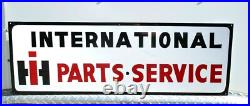 LG HAND PAINTED Metal INTERNATIONAL HARVESTER Parts Service IH SHOP TRACTOR SIGN