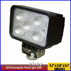 Led Tractor Light 4x6 50W For CASE IH 1620 1640 1644 1660 1666 1670 1680 1688 x2