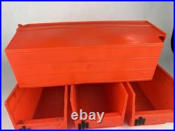 Lot 4 Vintage International Harvester Tractor Parts Bins Storage Rare IH Logo
