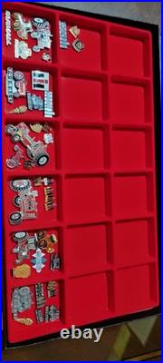Lot Of 37 IH International Harvester Tractor Employee Service Pin Award Case