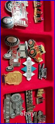 Lot Of 37 IH International Harvester Tractor Employee Service Pin Award Case