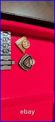 Lot Of 37 IH International Harvester Tractor Employee Service Pin Award Case