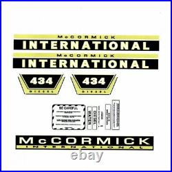 McCORMICK INTERNATIONAL 434 TRACTOR DECAL SET
