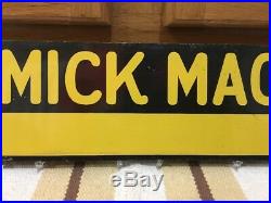 McCormick Machines Sign Sold By NOS Tin Sign Farm Tractor Horse Cow Hay