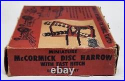 McCormick Tractor Disk / Disc Harrow With Fast Hitch In Box By Ertl / Eska 1/16