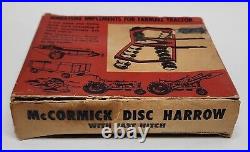 McCormick Tractor Disk / Disc Harrow With Fast Hitch In Box By Ertl / Eska 1/16