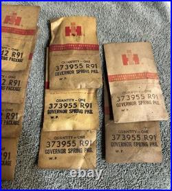 NOS LOT Vintage IH Parts Farm Tractor Ag IH IHC Governor Springs Seats Envelopes
