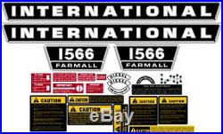 New 1566 International Harvester Farmall Tractor Complete Decal Kit High Quality