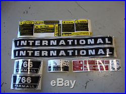 New 766 International Harvester Farmall Tractor Complete Decal Kit High Quality