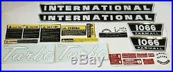 New Complete Decal Set for IH 1066 Tractor With Turbo Decals International