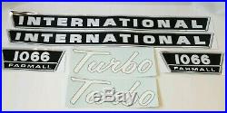 New Complete Decal Set for IH 1066 Tractor With Turbo Decals International