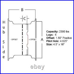 New Front Rim Fits Case/International Harvester
