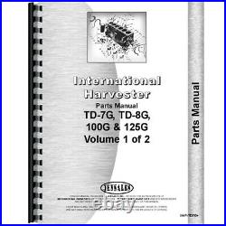 New Parts Manual (Chassis Only) for Fits International Harvester TD7G Crawler