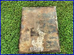 Old Deering International Harvester enamel sign original Farm tractor