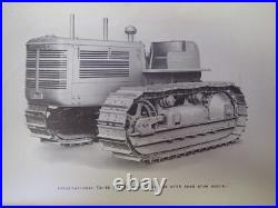 Original 1939 -1949 International Harvester TD 18 Crawler Tractor Owners Manual