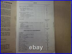 Original 1939 -1949 International Harvester TD 18 Crawler Tractor Owners Manual
