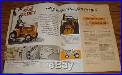 Original 1964 International Harvester Cub Cadet Tractor Sales Brochure 64