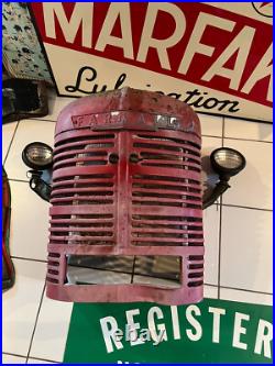Original Farmall H Front Tractor Grill International Harvester Name Badge Ships