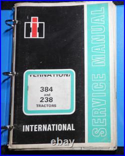 Original INTERNATIONAL HARVESTER 384 & 238 Tractor Service Manual NICE