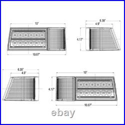 Pair LED Headlights set For CASE IH MX 100 110 120 135 150 170 178313A1 178312A1