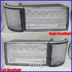 Pair LED Headlights set For CASE IH MX 100 110 120 135 150 170 178313A1 178312A1