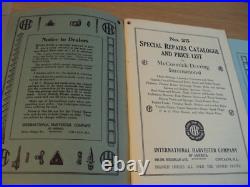 RARE 1924'Special Repairs' TRACTOR Catalog/Price ListINTERNATIONAL HARVESTER