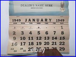 RARE Case Tractor Calendar 1949 Salesman Sample