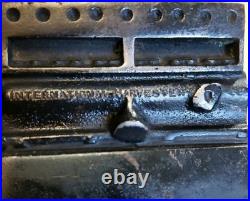 RARE Cast Iron Ashtray International Harvester Motor Works 1939 Indy, Indiana