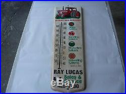 RARE Large Vintage Advertising Thermometer International Harvester Tractor Farm
