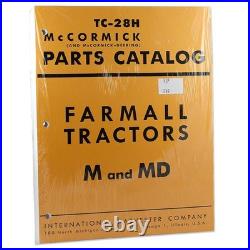 REP1749 Fits International Harvester Fits FARMALL M & MD Parts Manual Reprint