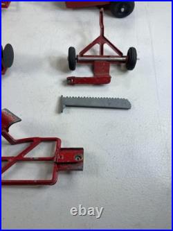 Rare ERTL International Harvester 656 Red Tractor implements Vintage set 27H11