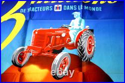 Rare IH McCormick Deering Tractor Huge Original Colorful Poster