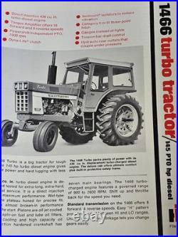 Rare International Harvester Dealership Sales Catalog Cub thru 4166 Tractors