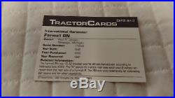 Rare vintage International Harvester tractor farm equipment trading cards