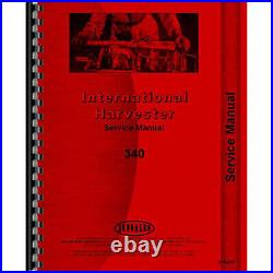 Service Manual Fits International Harvester 340 Utility Tractor