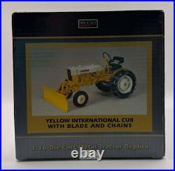 SpecCast Internation Harvester Yellow Cub with Blade and Chains Replica Model