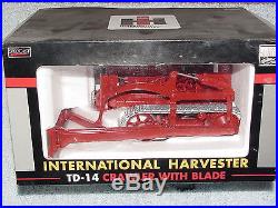 Speccast 1/16 Ih International Harvester Td-14 Crawler With Blade Tractor