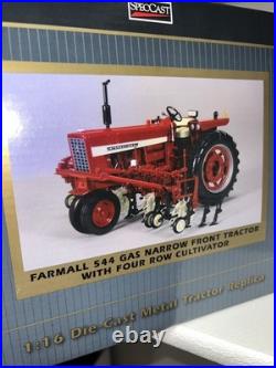 Speccast International Harvester 544 With Cultivator & Grain Drill New In Box