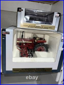 Speccast International Harvester 544 With Cultivator & Grain Drill New In Box