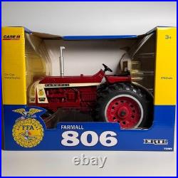 This is an International Harvester Farmall 806 tractor model